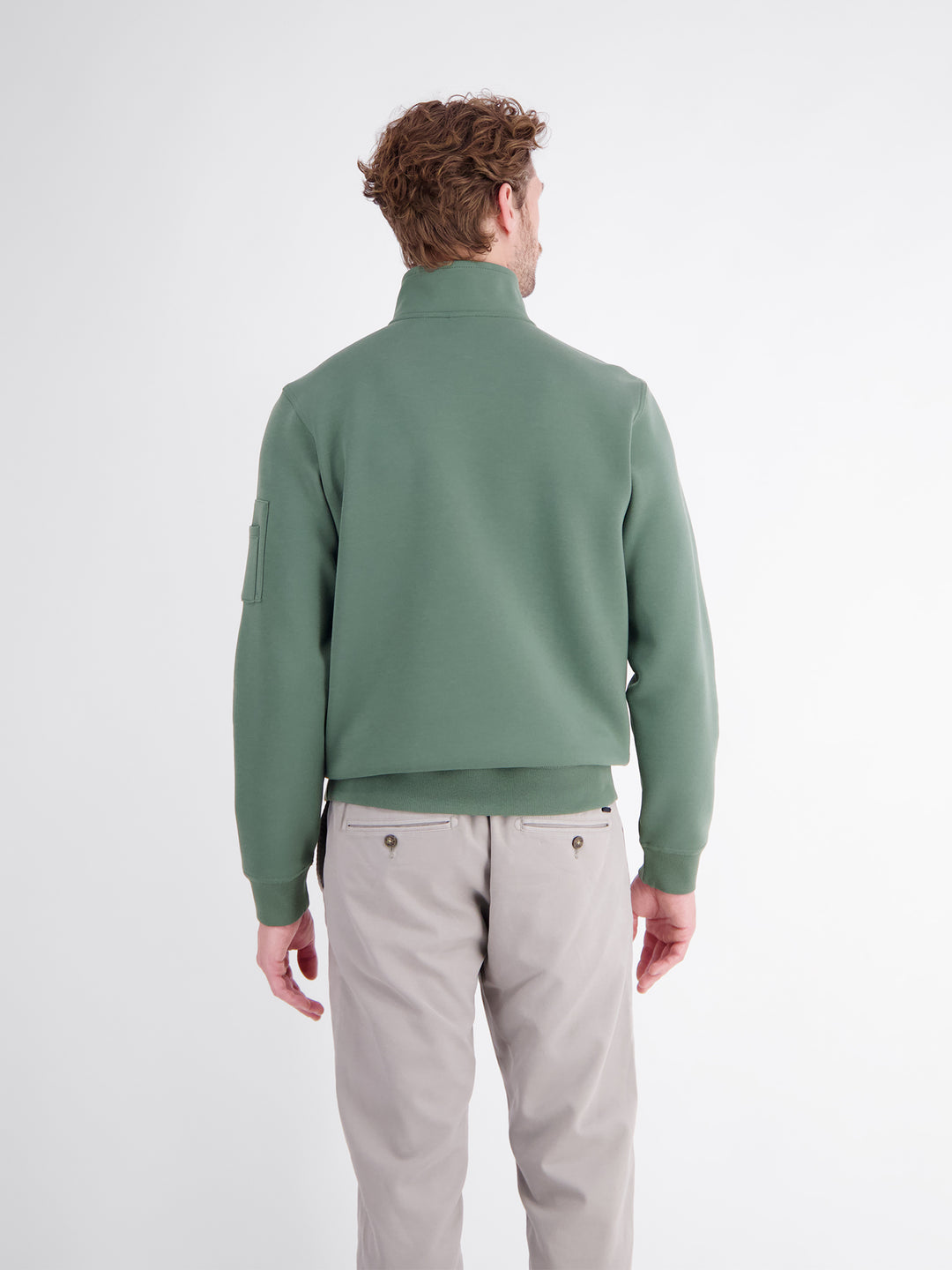 Lerros 1/2 Zip Sweatshirt Basil Green