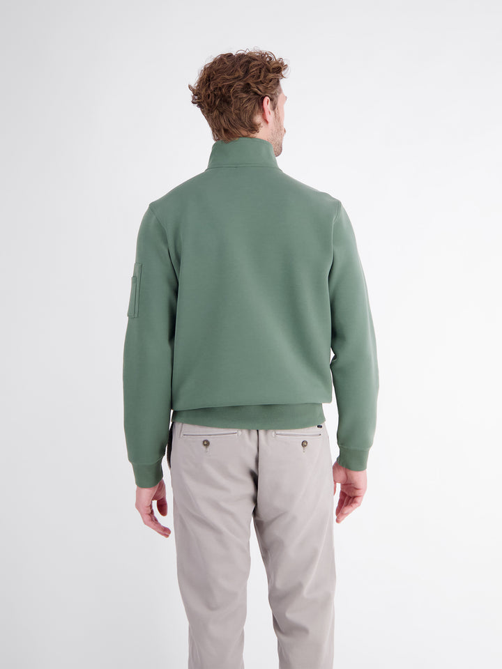 Lerros 1/2 Zip Sweatshirt Basil Green