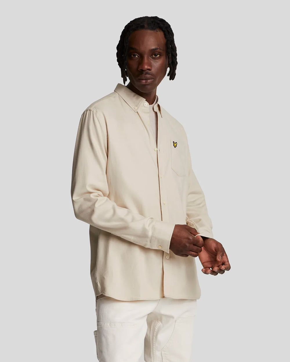 Lyle & Scott Plain Flannel Shirt Cove