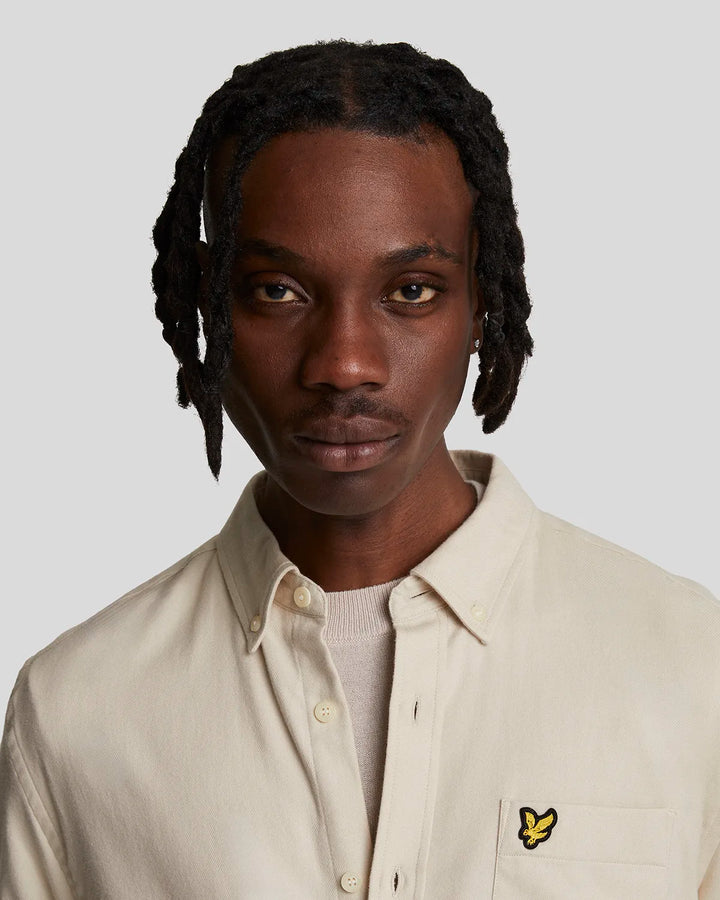 Lyle & Scott Plain Flannel Shirt Cove