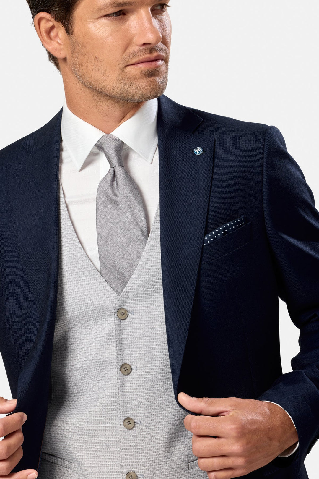 Benetti Lucas Silver Waistcoat