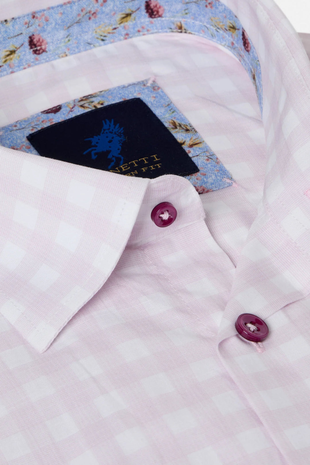 Benetti Luso Short Sleeve Casual Shirt Pink