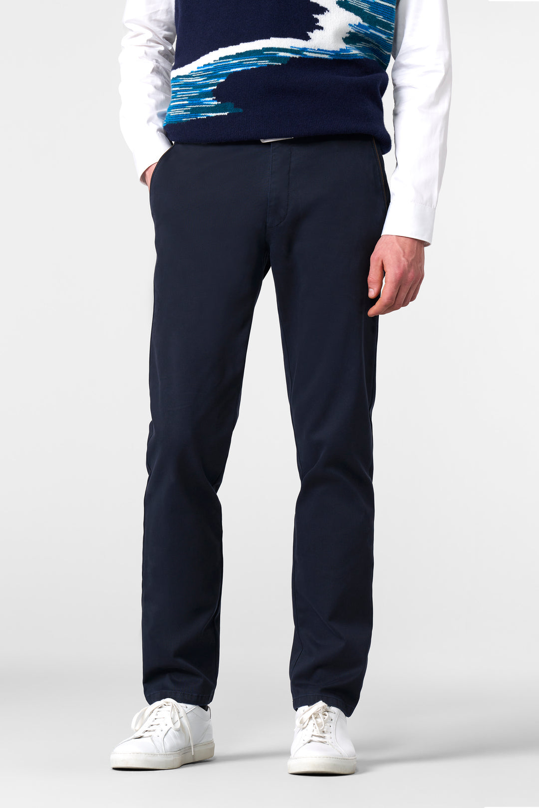 Meyer New York Chino Marine Blue