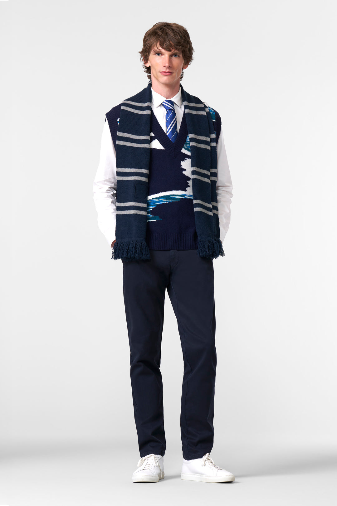 Meyer New York Chino Marine Blue
