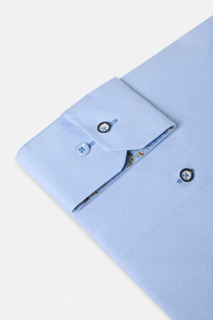 Benetti Arlo Long Sleeve Casual Shirt Sky