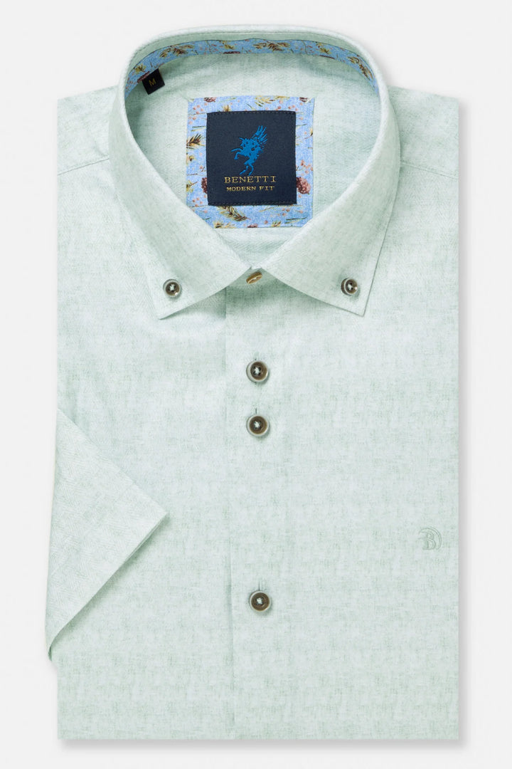Benetti Brax Short Sleeve Casual Shirt Mint