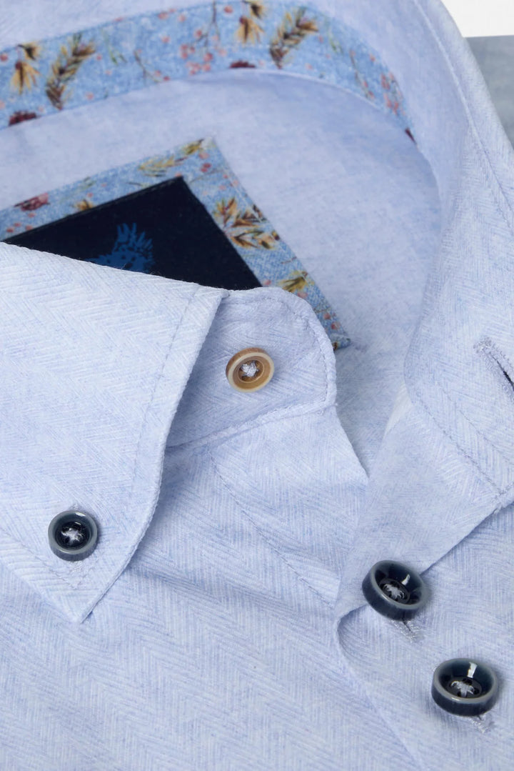 Benetti Brax Short Sleeve Casual Shirt Blue