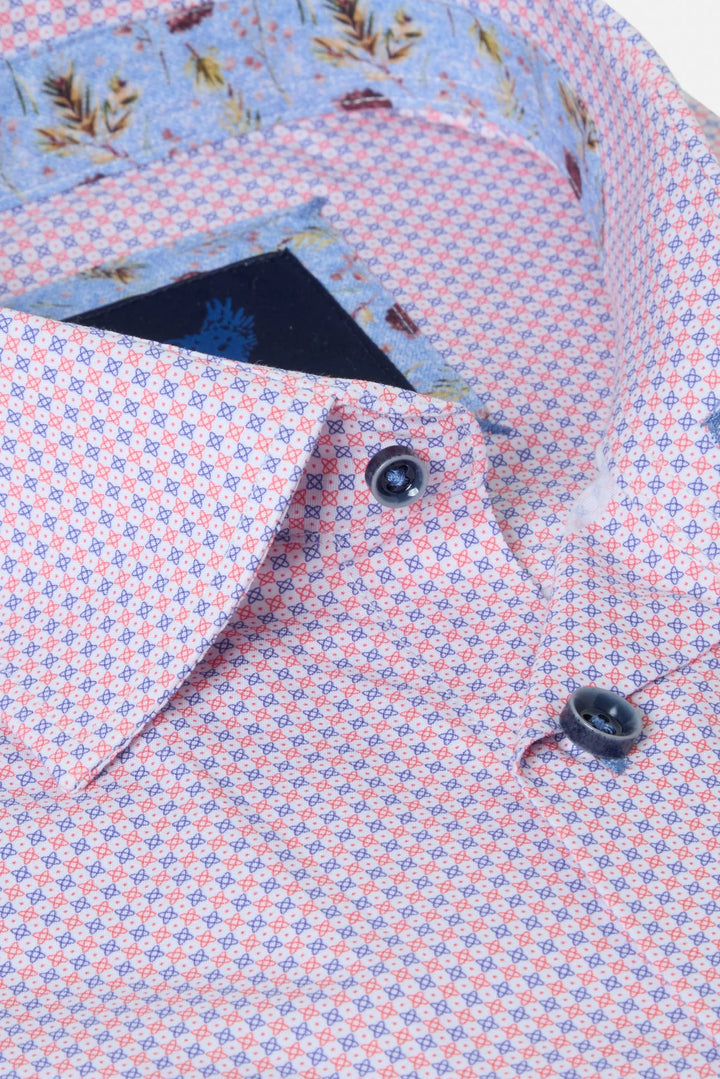 Benetti Chris Long Sleeve Casual Shirt Pink