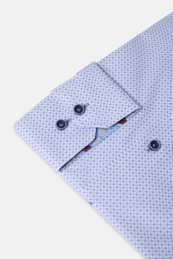 Benetti Chris Long Sleeve Casual Shirt Purple