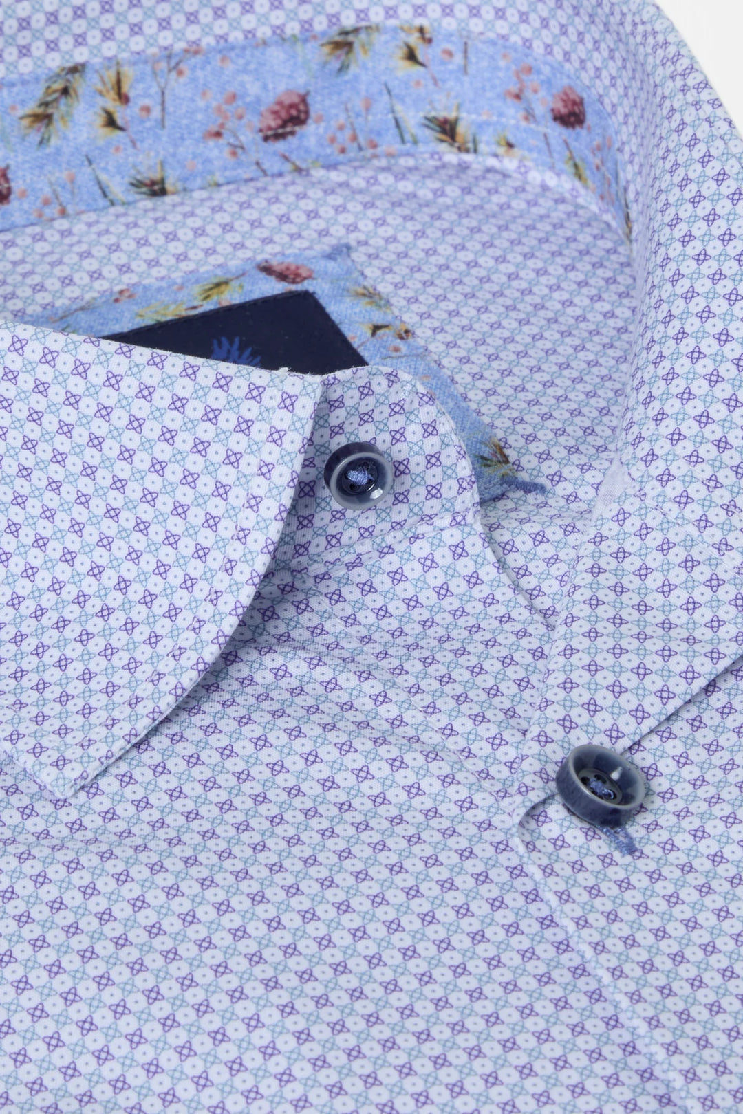 Benetti Chris Long Sleeve Casual Shirt Purple