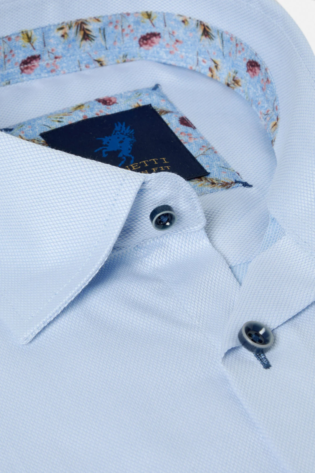 Benetti Hudson Short Sleeve Casual Shirt Sky