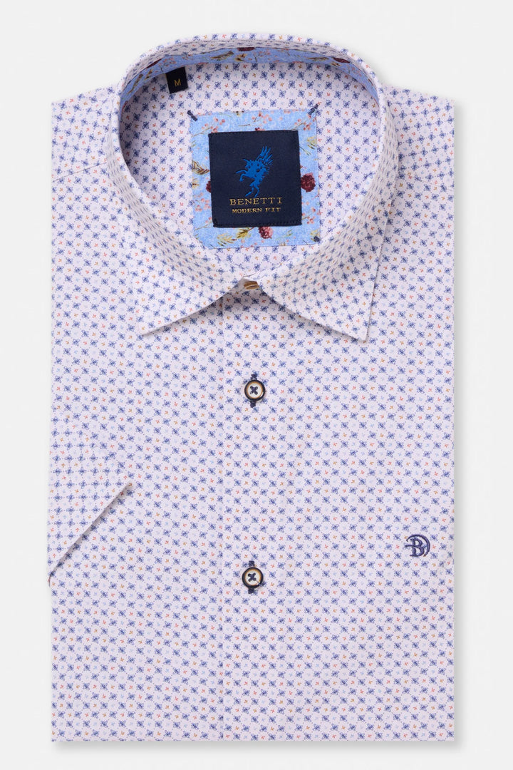 Benetti Milo Short Sleeve Casual Shirt Pink