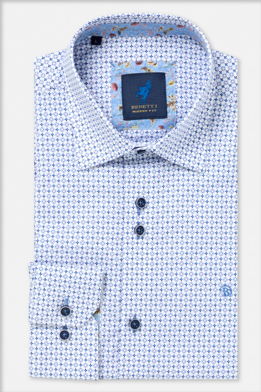 Benetti London Casual Shirt Blue