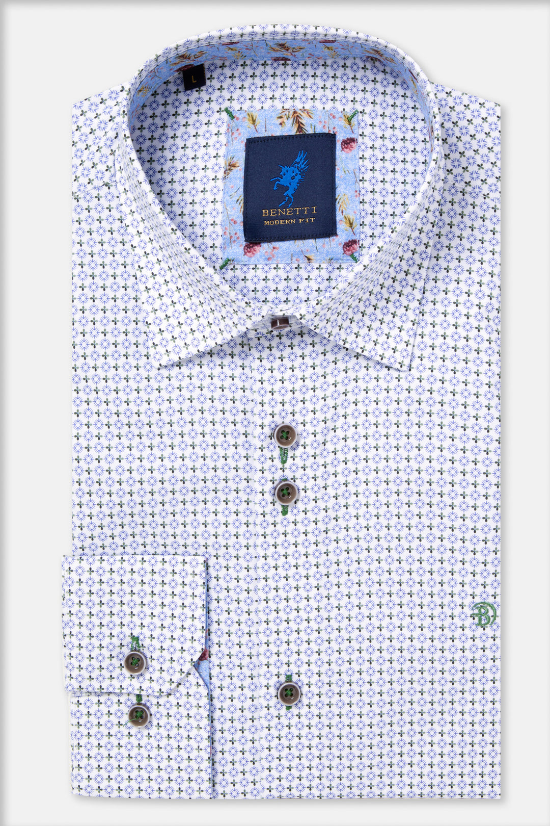Benetti London Casual Shirt Green