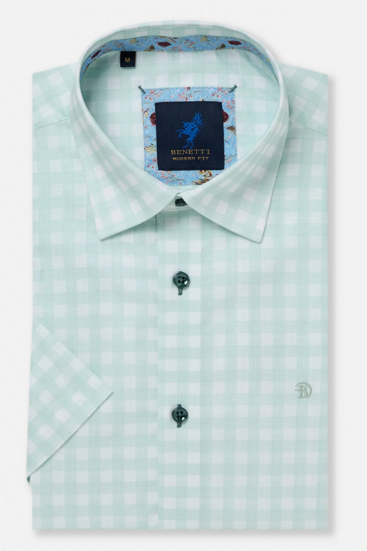 Benetti Luso Short Sleeve Casual Shirt Mint