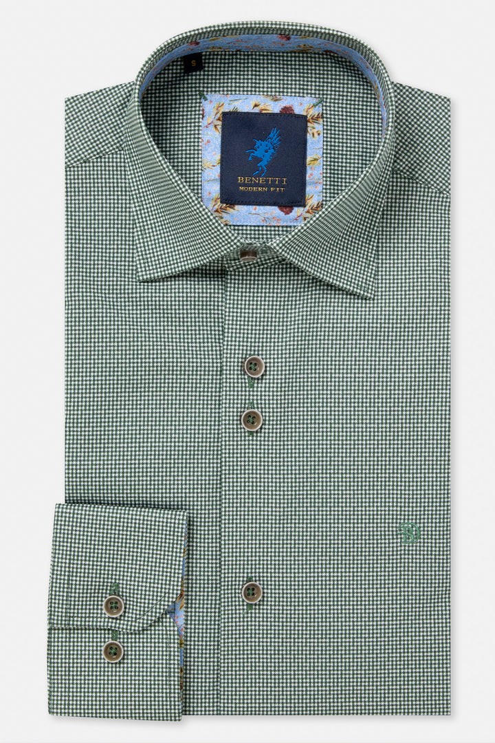 Benetti Rega Casual Shirt Forest