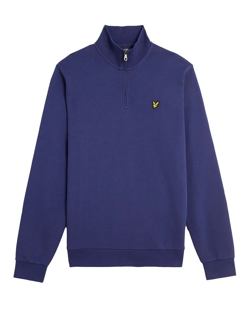 Lyle & Scott Loopback 1/4 Zip Sweatshirt Deep Indigo