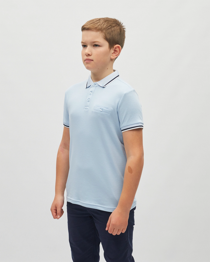 Diesel Boys Nixon Polo Sky Blue