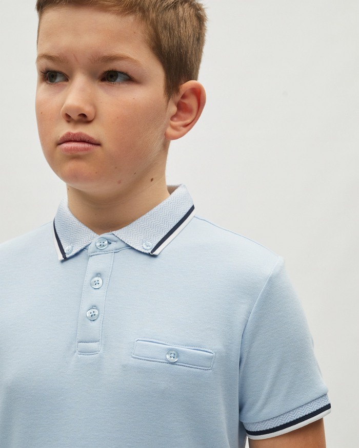 Diesel Boys Nixon Polo Sky Blue