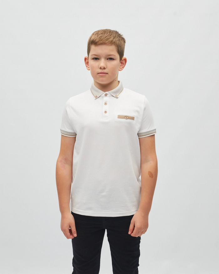 Diesel Boys Nixon Polo White