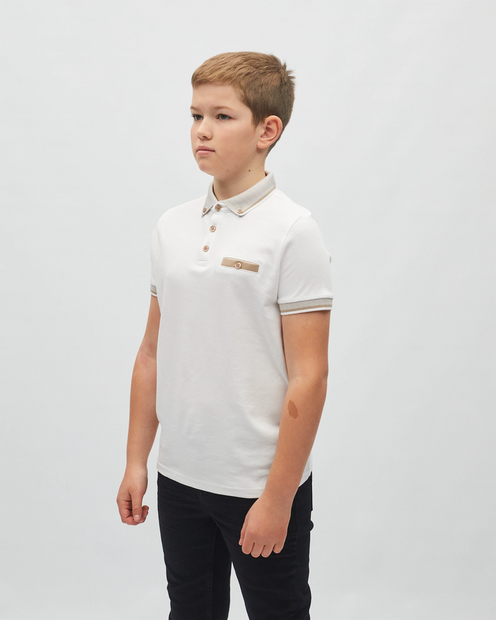 Diesel Boys Nixon Polo White