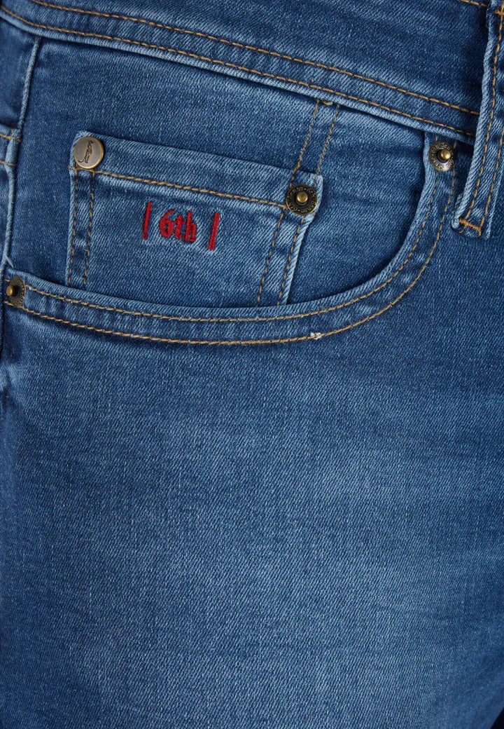 6th Sense Nevada Straight Leg Jeans Light Wash