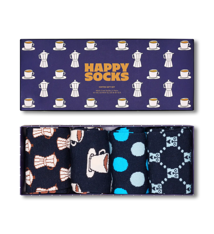 Happy Socks 4 Pack Coffee Lovers Gift Box