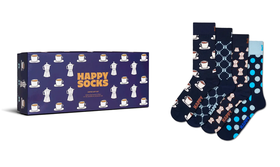 Happy Socks 4 Pack Coffee Lovers Gift Box