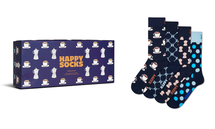 Happy Socks 4 Pack Coffee Lovers Gift Box