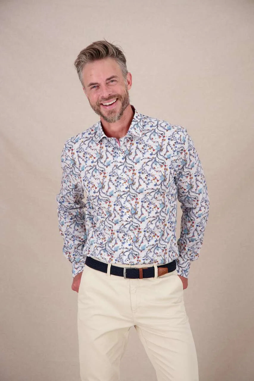 A Fish Named Fred Shirt Forest Animals Multicolor Blue