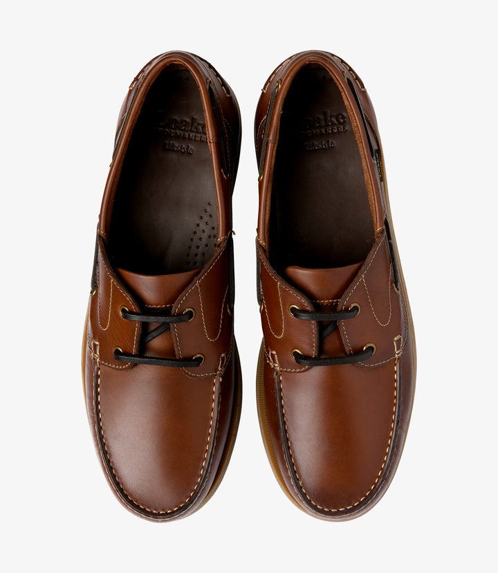 Loake Shoe Makers Padstow Brown Waxy Leather Shoe