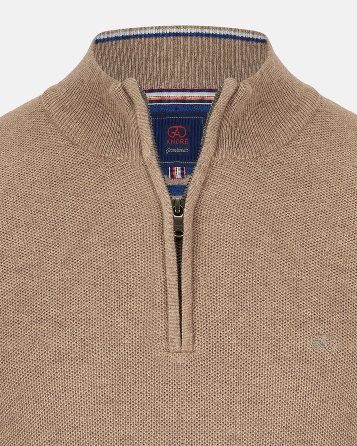 Andre Madrid 1/4 Zip Ecru