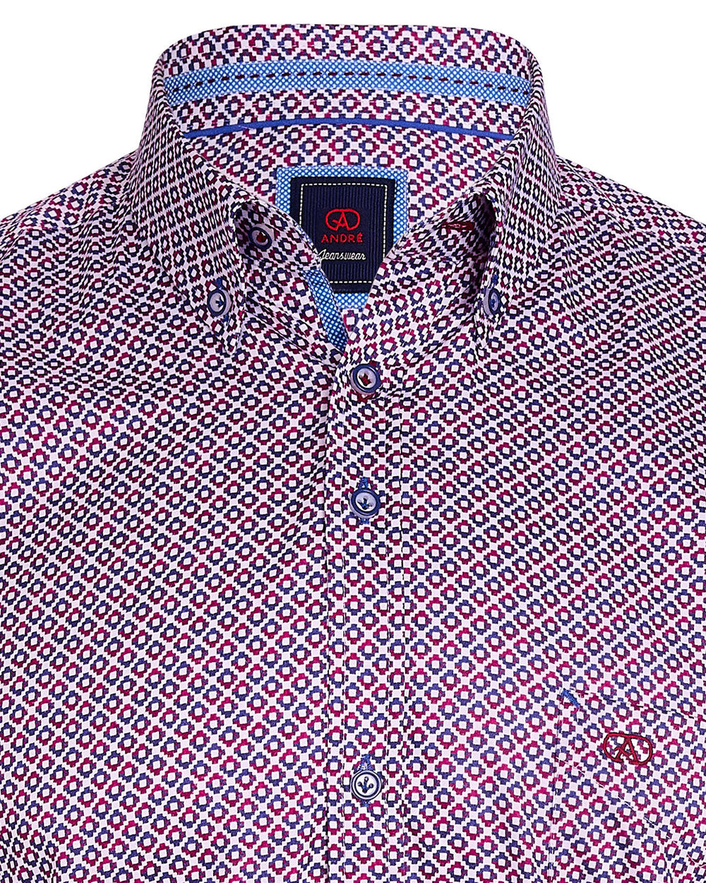 Andre Regan Shirt Burgundy