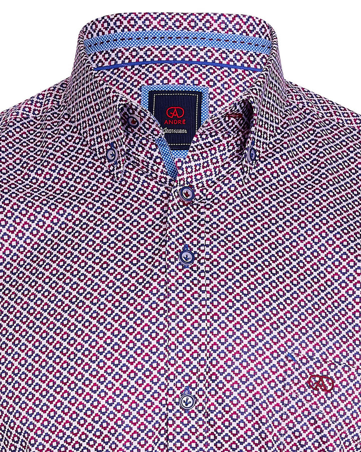Andre Regan Shirt Burgundy