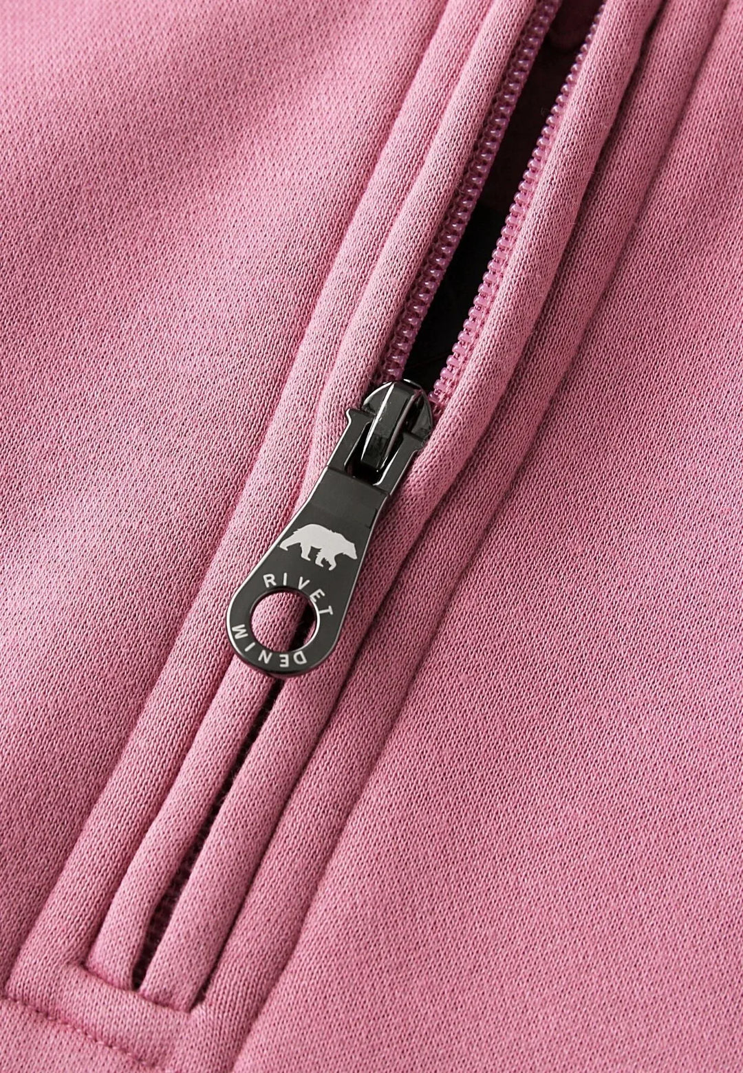 Rivet & Denim Flux 1/4 Zip Sweatshirt Rose