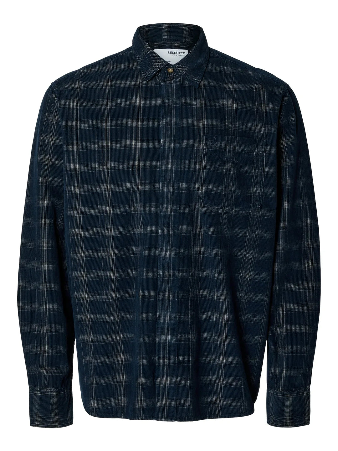 Selected Homme Cord Shirt Navy