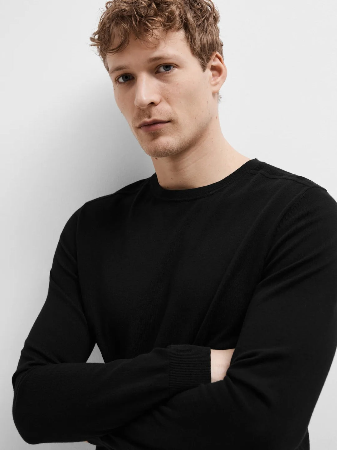 Selected Homme Berg Crew Neck Black