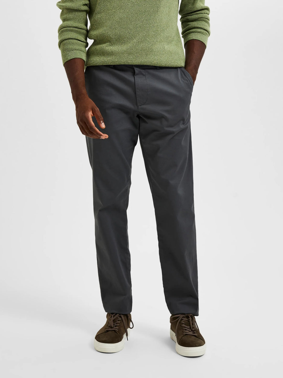 Selected Homme New Miles Slim Fit Chino Dark Shadow