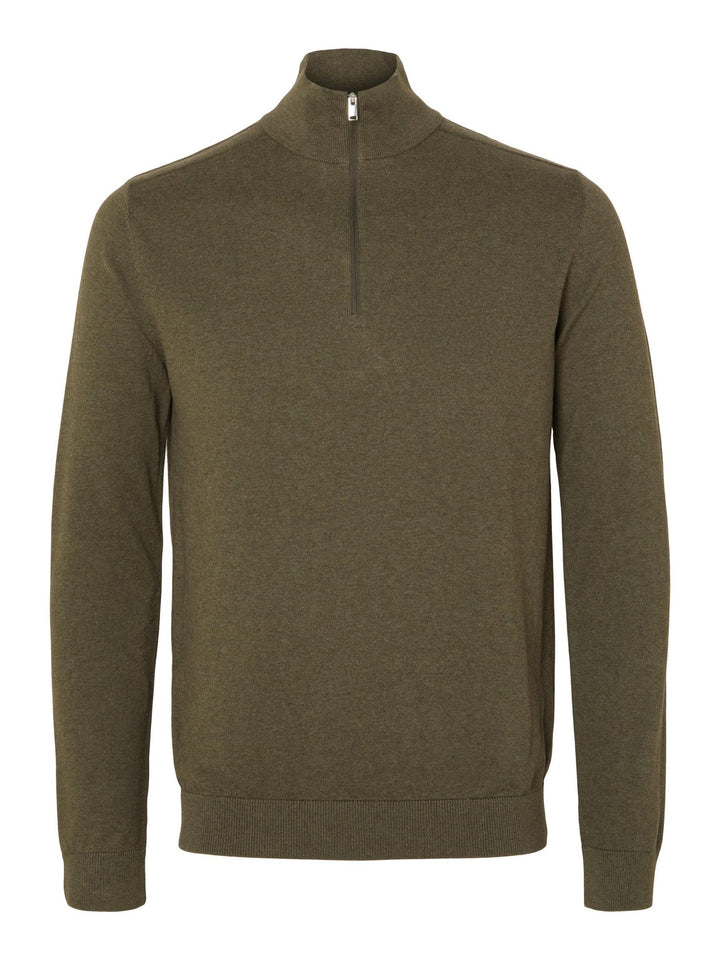 Selected Homme Berg 1/2 Zip Ivy Green