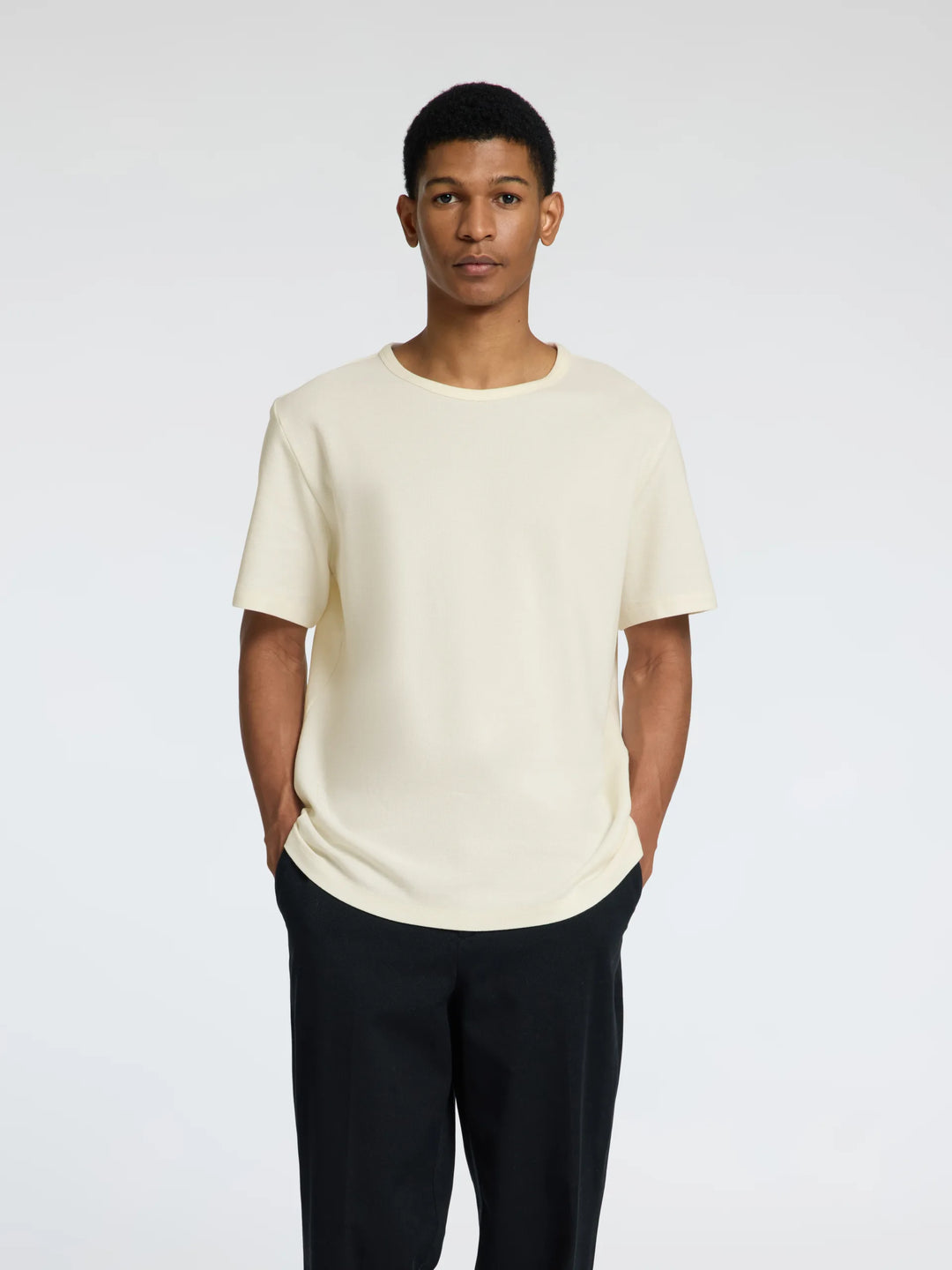 Selected Homme Pique Tee Egret