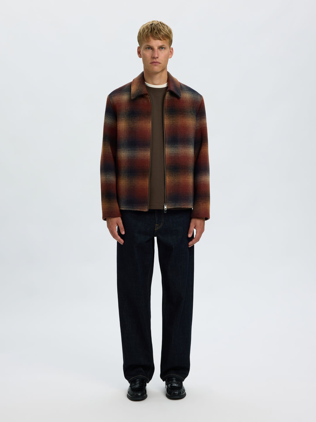 Selected Homme Laughlin Wool Blend Jacket Monks