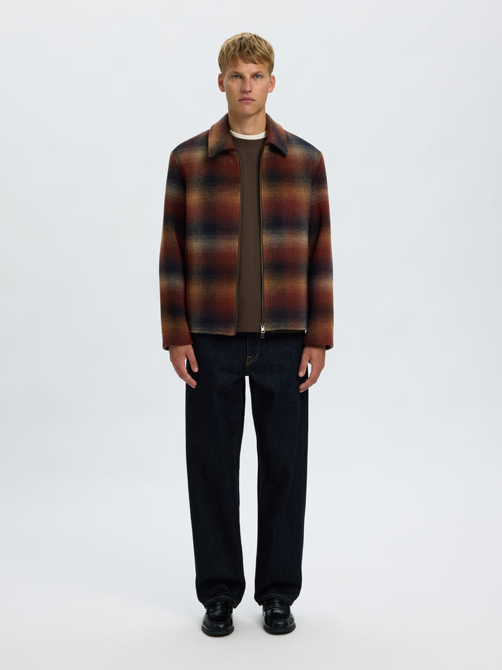Selected Homme Laughlin Wool Blend Jacket Monks