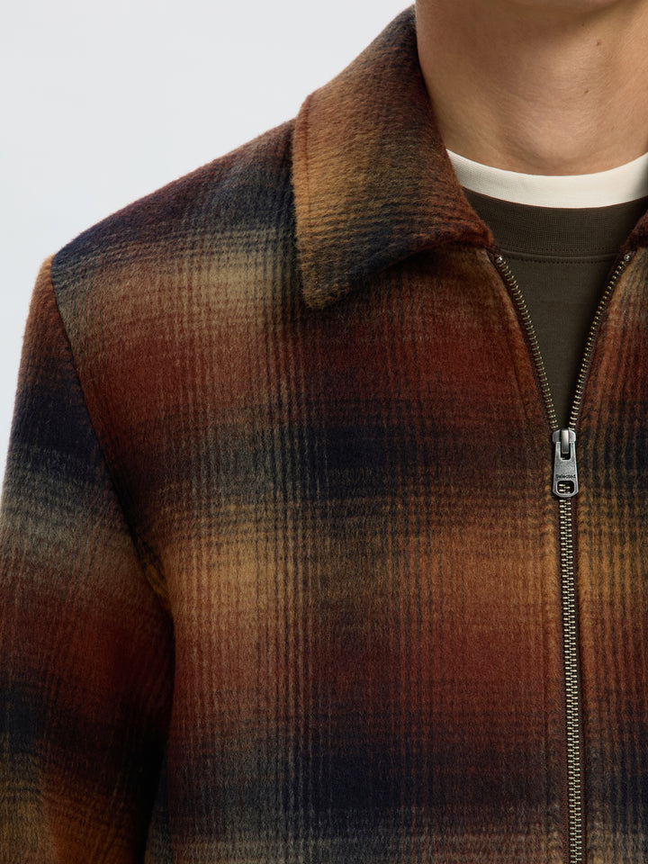 Selected Homme Laughlin Wool Blend Jacket Monks