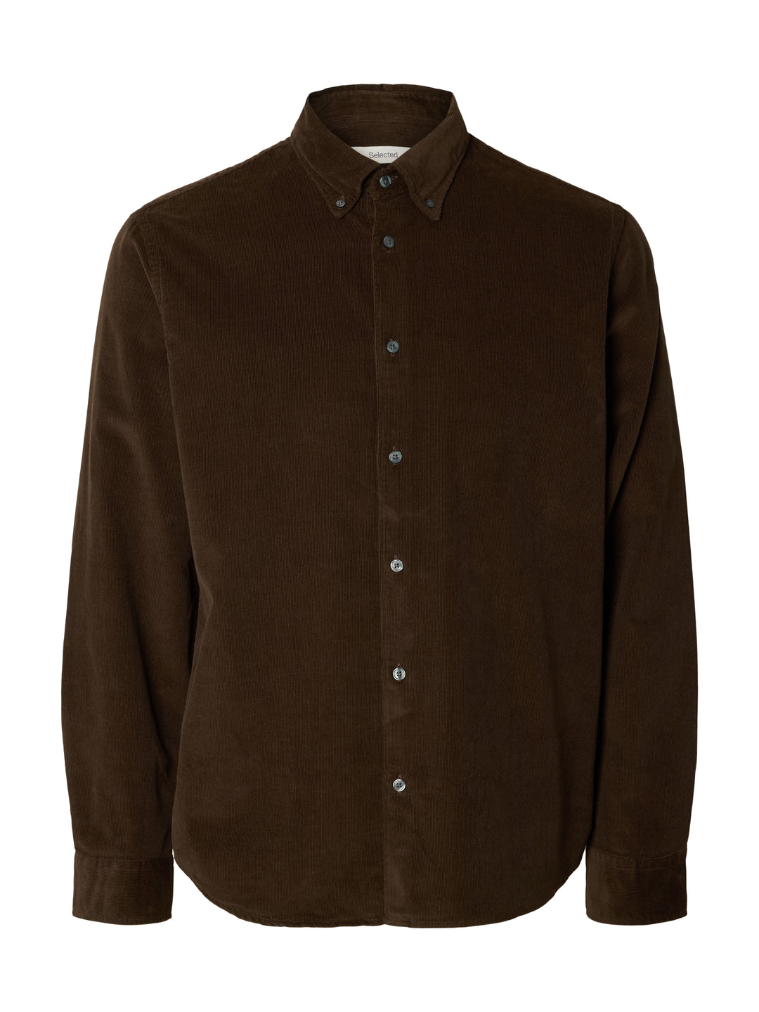Selected Homme Danni Cord Cotton Shirt Brown