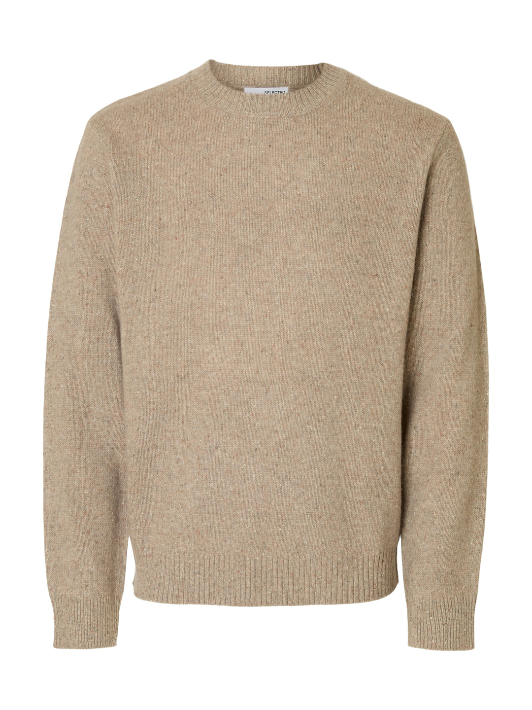 Selected Homme Neil Crew Neck Oatmeal