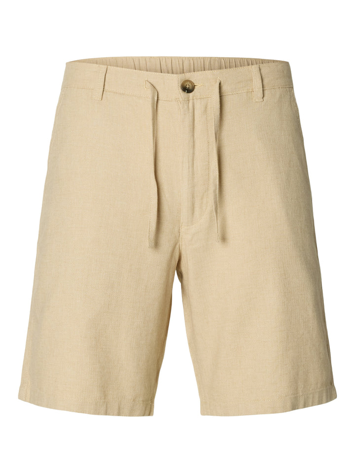 Selected Brody Linen Shorts Incense