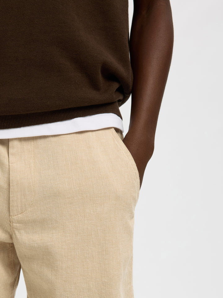Selected Brody Linen Shorts Incense