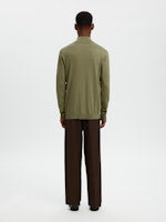 Selected Homme Berg 1/2 Zip Green Melange