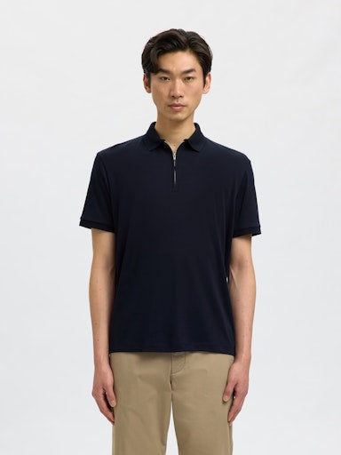 Selected Zip Polo Sky Captain