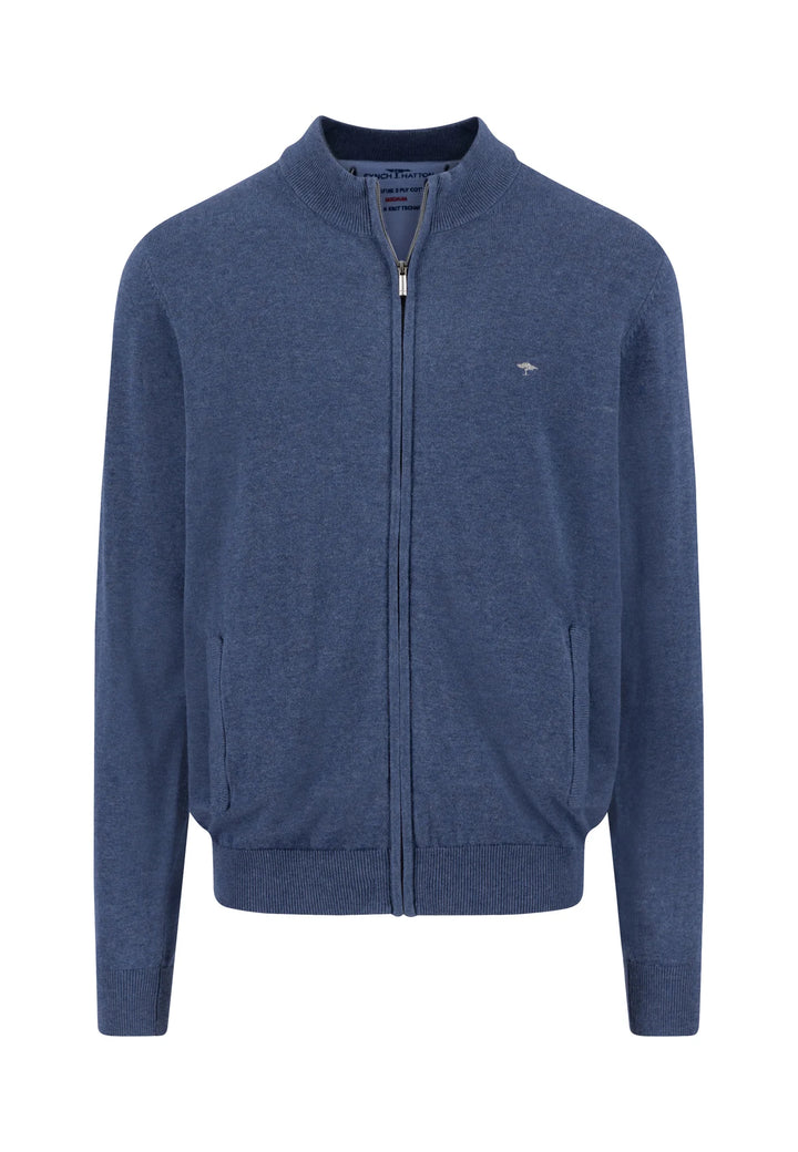 Fynch Hatton Parting jacket made of cotton with a stand -up collar Night